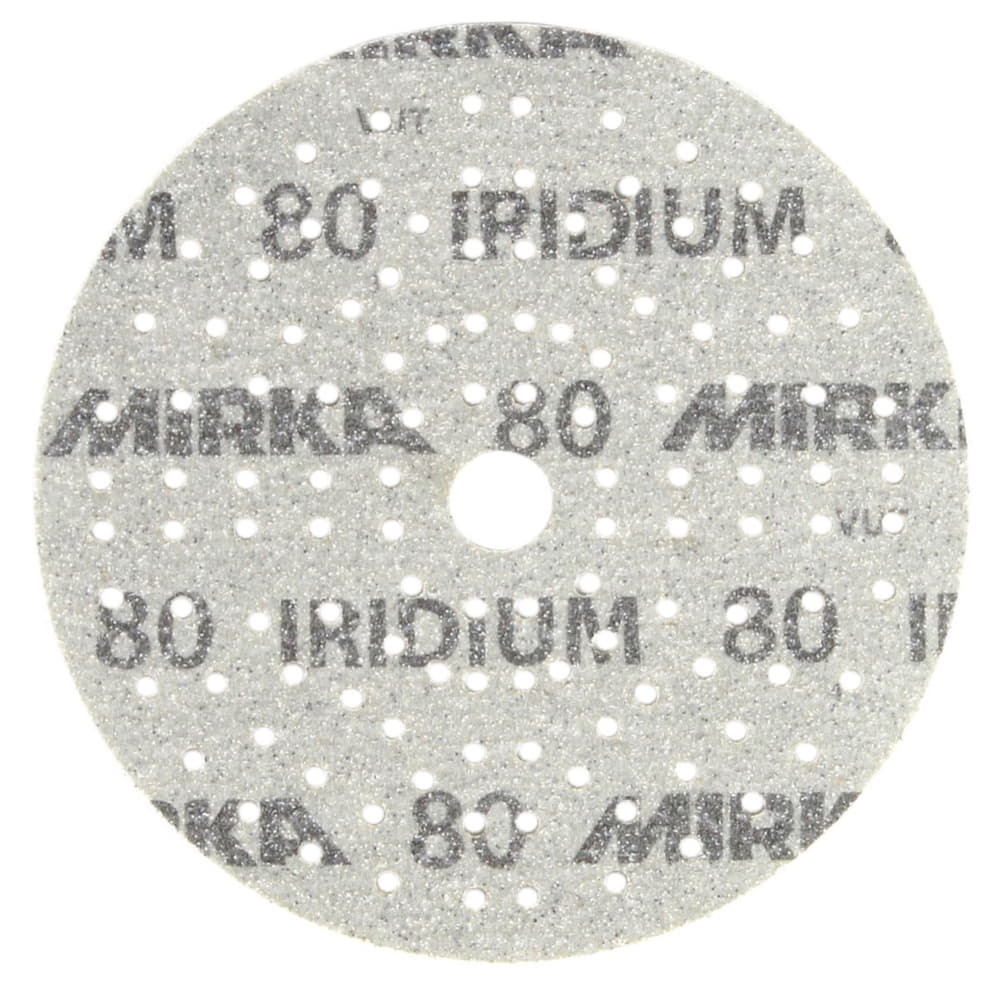 Mirka Schleifscheiben Iridium 150mm Multihole Loch für alle Schleifteller K 80 