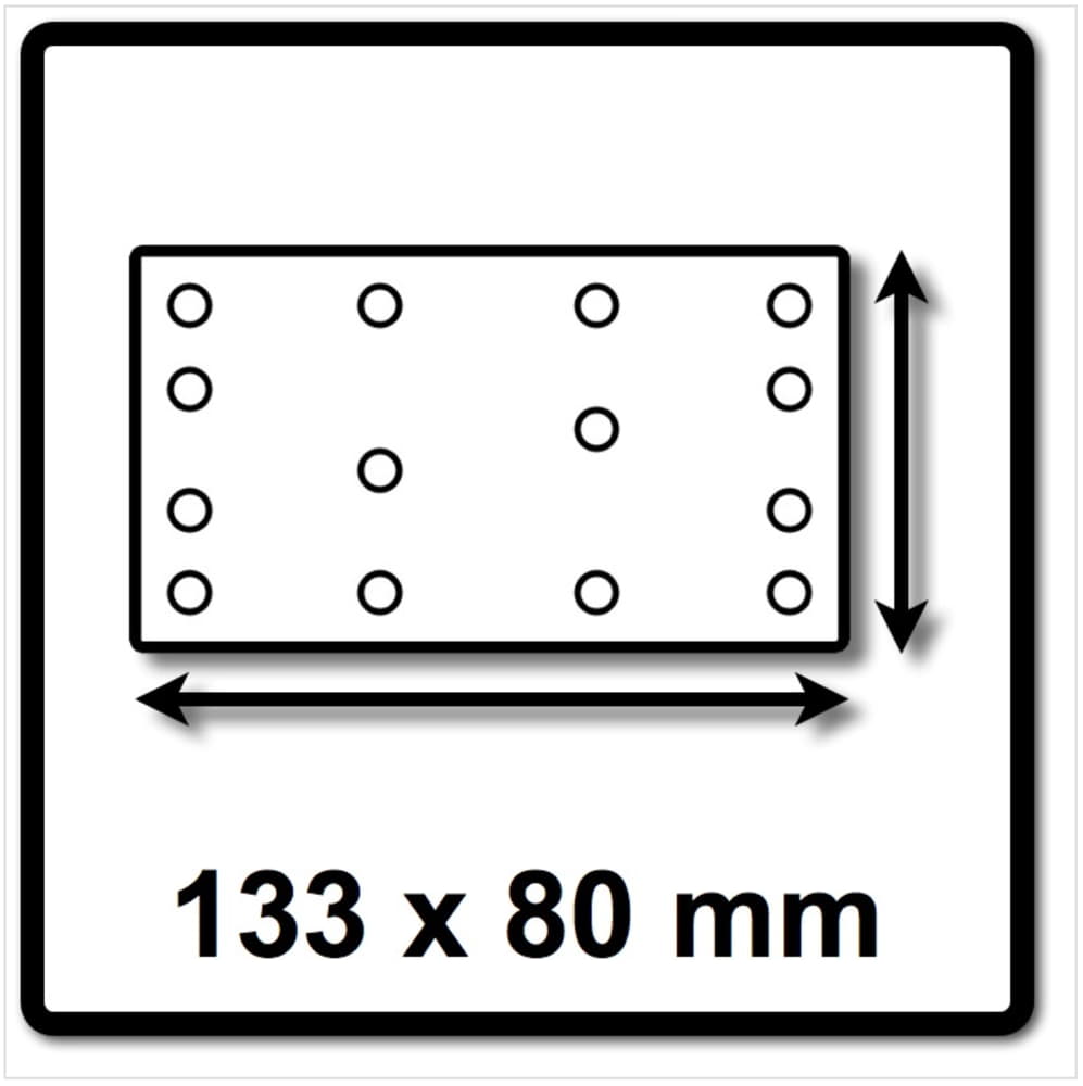 Festool Schleifstreifen Granat STF 80x133 P180 100 Stück 497122 