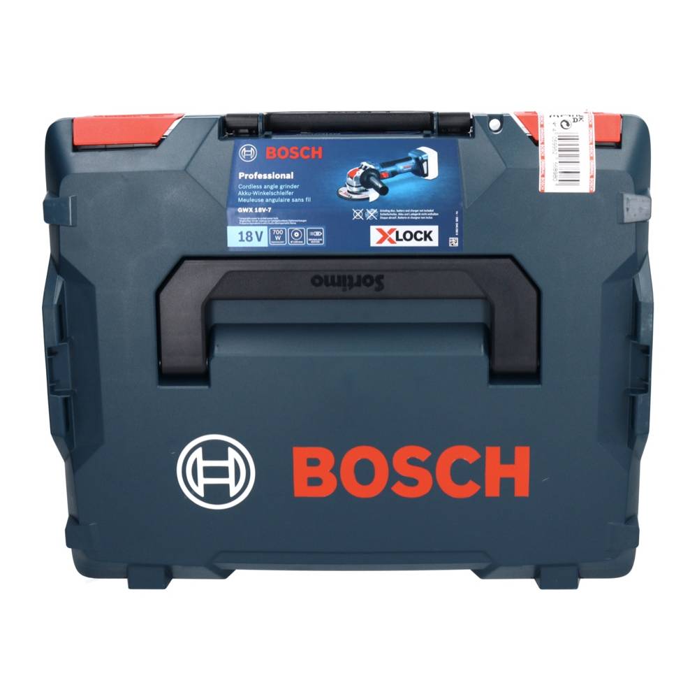 Akku Brushless mm Bosch + Winkelschleifer Winkelschleifer & Akku :: + Elektrowerkzeuge Professional :: ProCORE - Winkelschleifer :: 5,5 Ladegerät 18 V Winkelschleifer GWX X-LOCK ohne Ah L-Boxx 125 Akku- 18V-7 :: 1x Schleifer