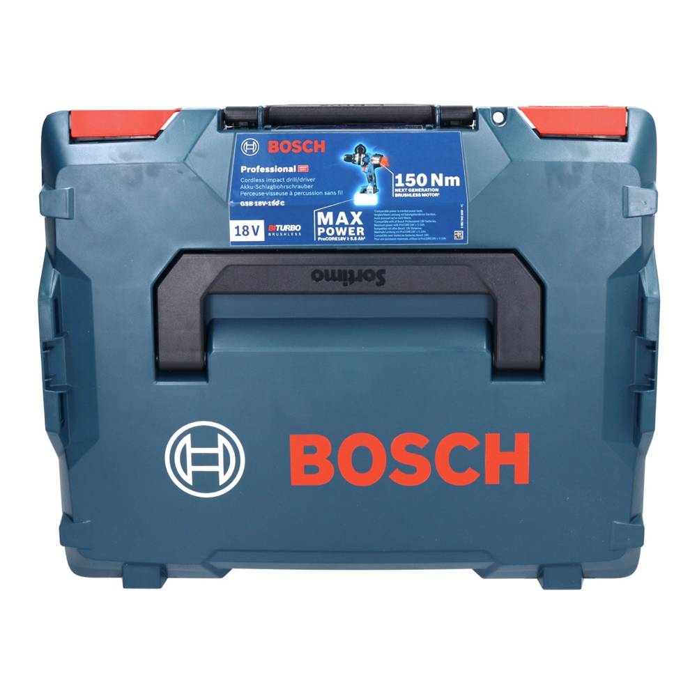 Bosch 06019J5105 - Perceuse-Visseuse à percussion sans fil GSB 18V-150 C