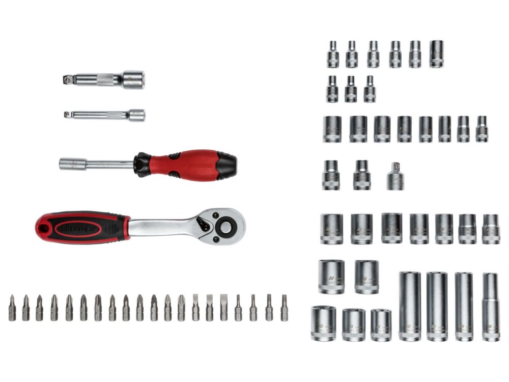 Werkzeuge & Sonstiges :: Steckschlüsselsatz D4«, 61 PARKSIDE 61-teilig (100342902) »PSSS