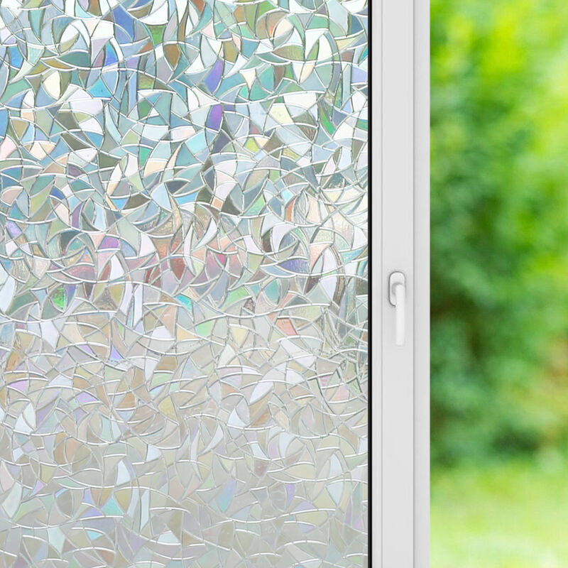 ▻ Sichtschutzfolie Bad Fenster Blickdicht Selbstklebend 3D Fensterfolie  Spiegelfolie Waage 90*200cm - Weiß - Tolletour ab 14,99€