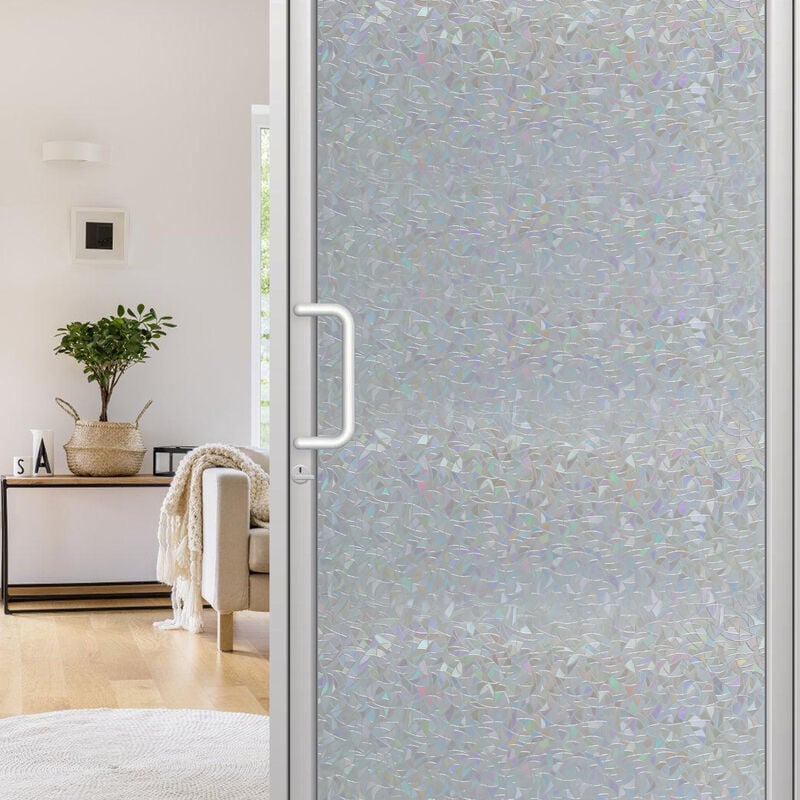 ▻ Sichtschutzfolie 3D Bad 60*200cm Sichtschutz Spiegelfolie Waage  Fensterfolie Selbstklebend - Weiß - Tolletour ab 11,99€