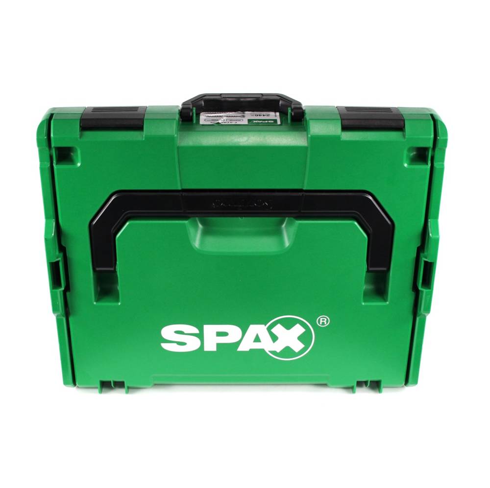▻ SPAX® Montagekoffer Schraubenset 2446 tlg. mit 16 Abmessungen, Senkkopf, T -STAR plus, 4CUT, WIROX in L-Boxx ( 5000009161019 ) ab 158,05€
