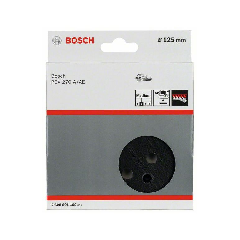 A Klett-Schleifteller 125 mm Exzenterschleifer  8 Löcher Bosch PEX270AE 